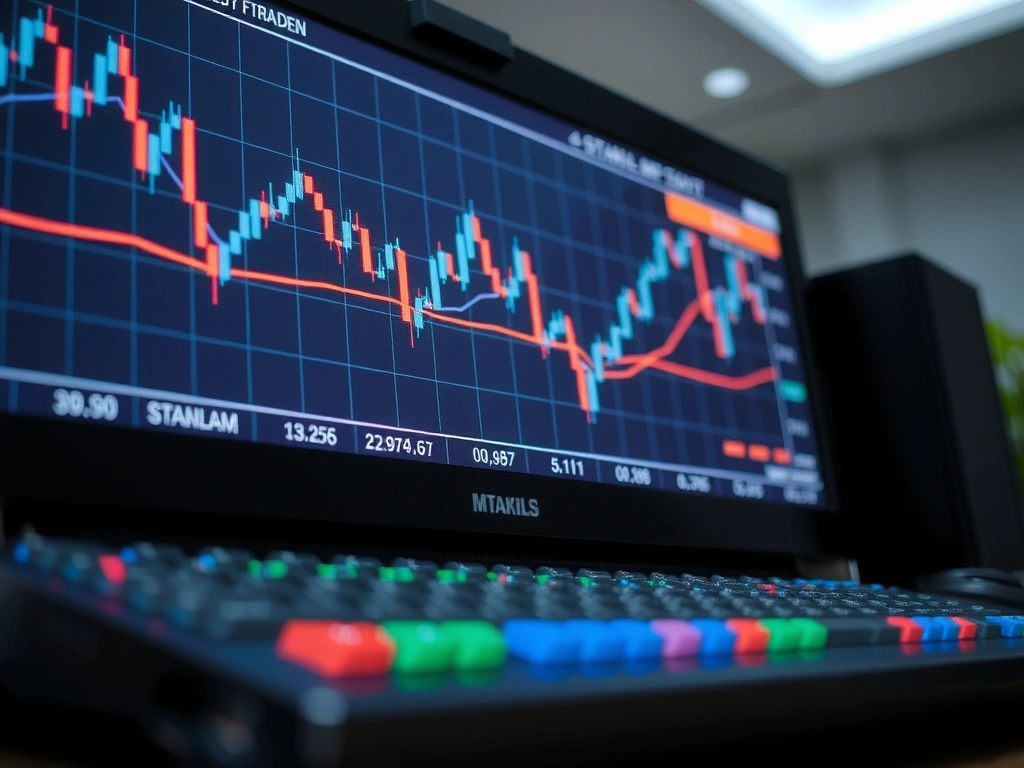 Financial analytics display